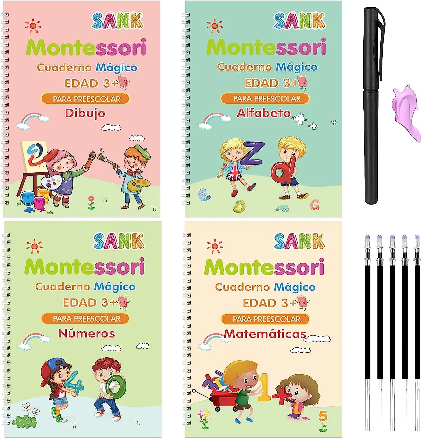 Kit de 4 Cuadernos Reutilizables