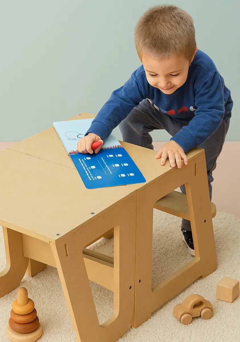 Torre de Aprendizaje 2 en 1 Montessori Premium
