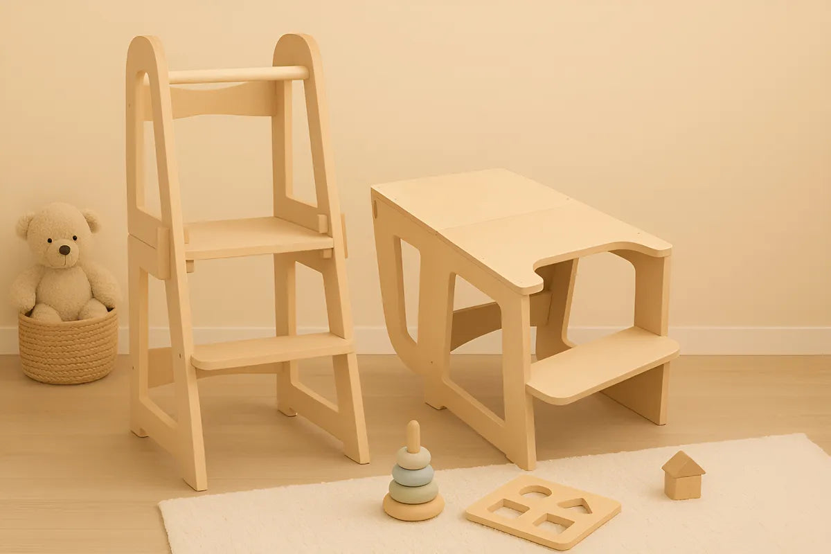 Torre de Aprendizaje 2 en 1 Montessori Premium