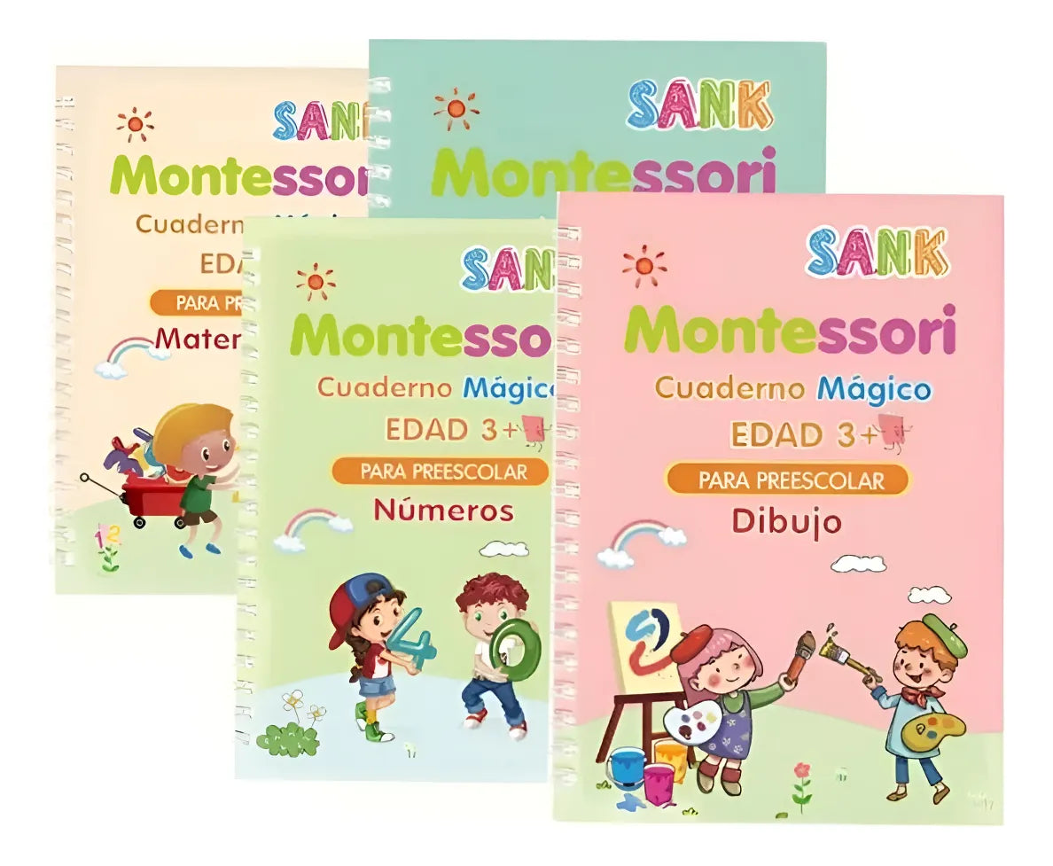 Kit de 4 Cuadernos Reutilizables