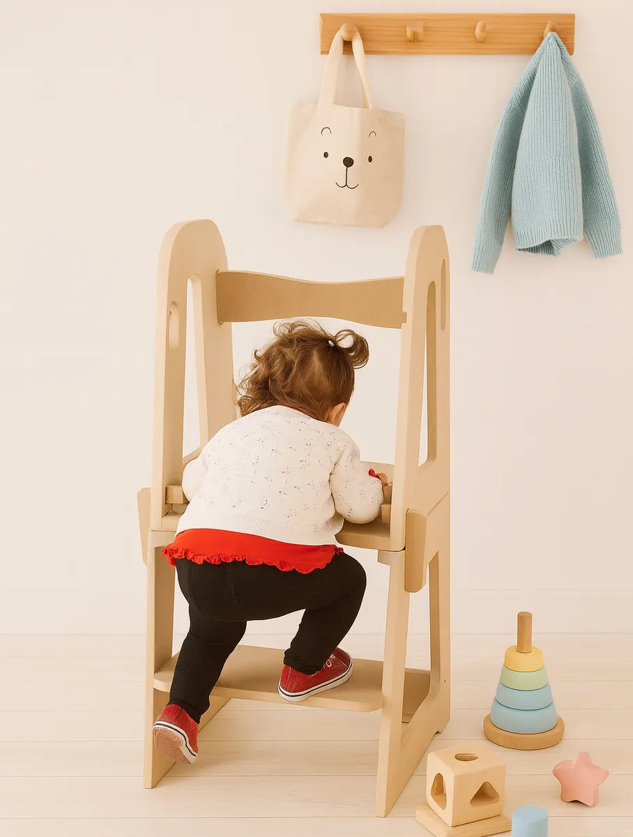 Torre de Aprendizaje 2 en 1 Montessori Premium
