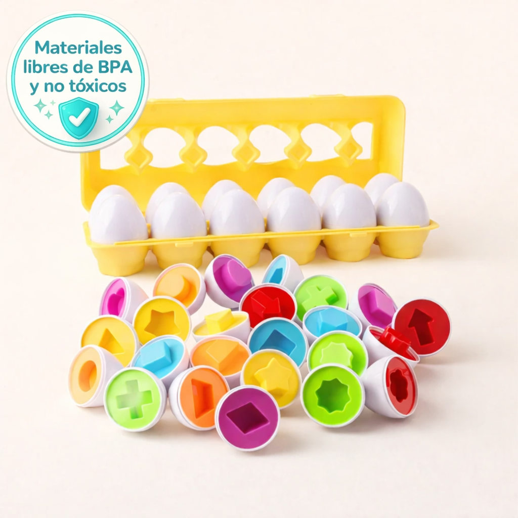 Huevos Geométricos Montessori Cerebritos