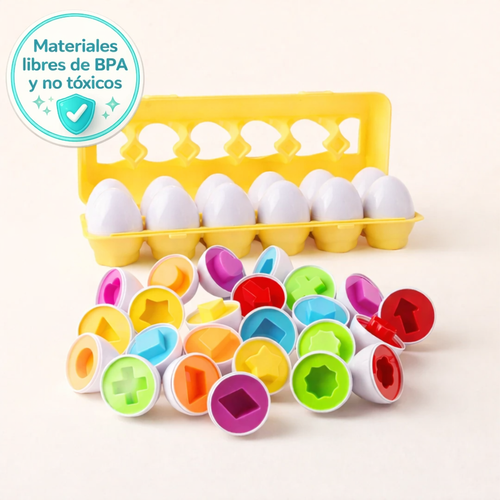 Huevos Geométricos Montessori Cerebritos