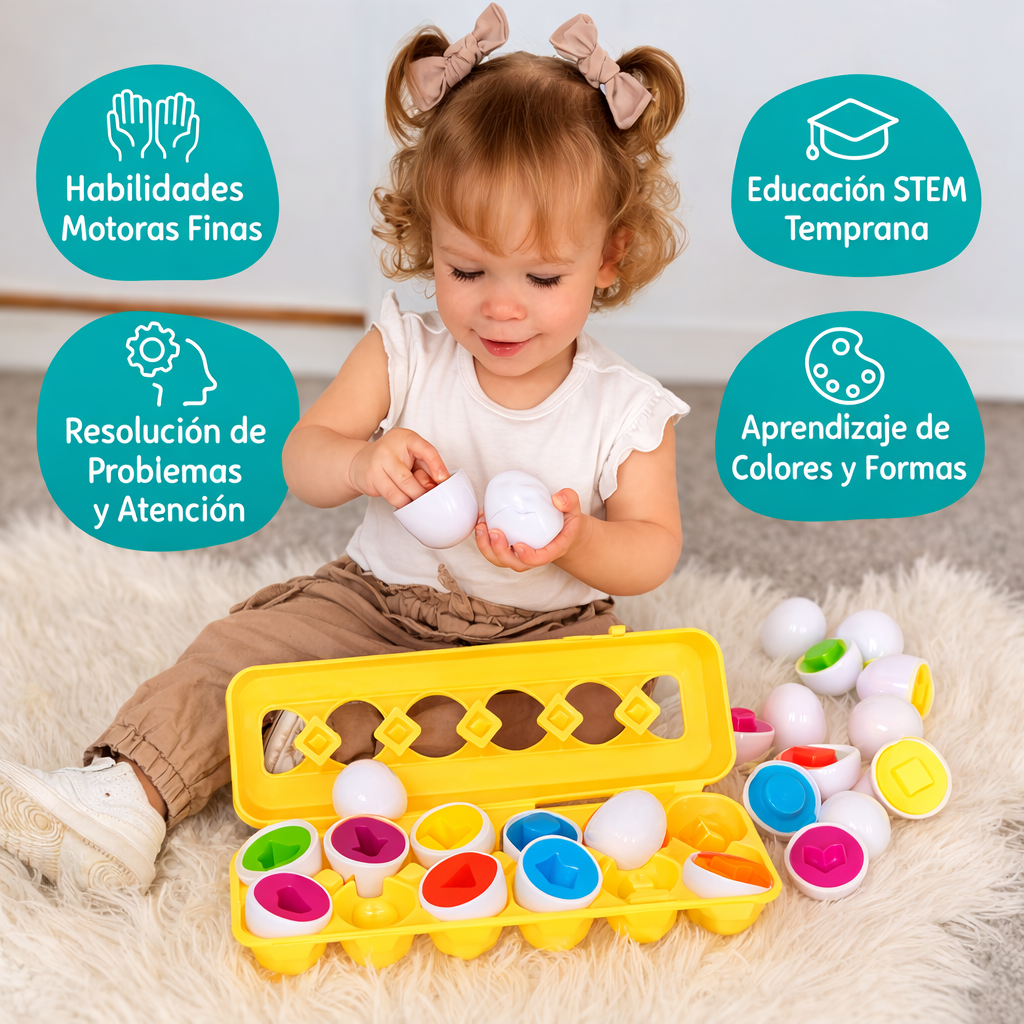 Huevos Geométricos Montessori Cerebritos