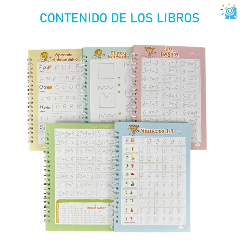 Kit de 4 Cuadernos Reutilizables