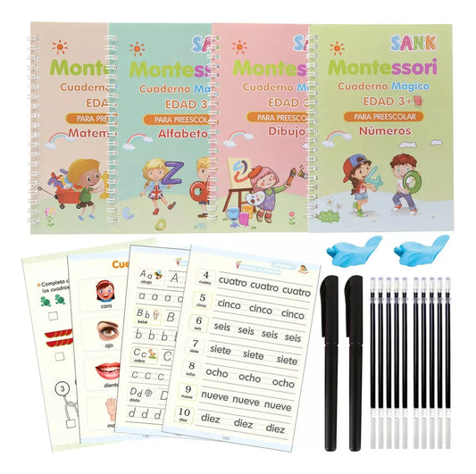 Kit de 4 Cuadernos Reutilizables